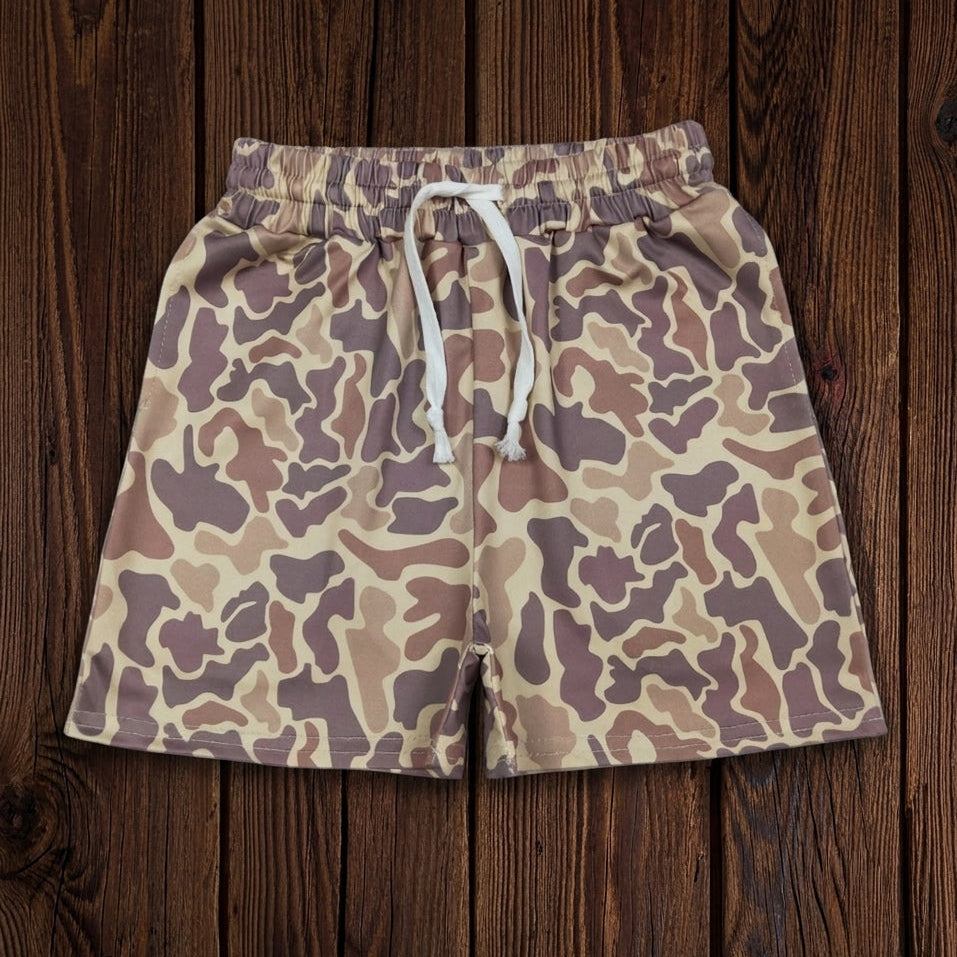 Camo Shorts with Pockets