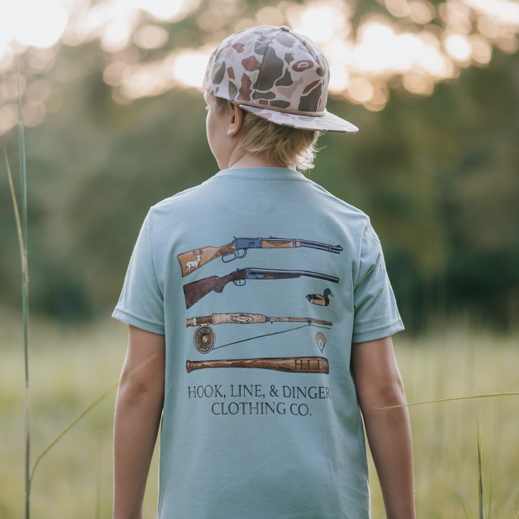 Hunt, Fish, & Play Ball Classic Tee - Youth