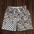 Camo Baseball Drip Shorts with Pockets