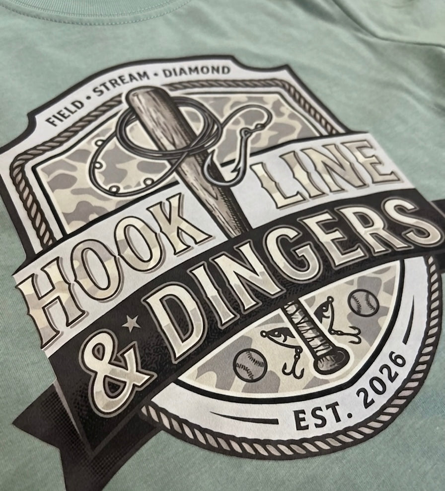 OG HLD Badge Shirt - Sage + Silver Camo Edition (Youth)