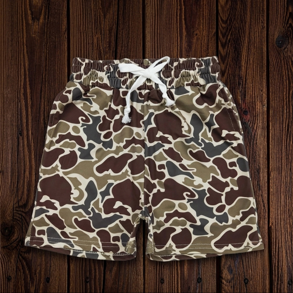 Camo Shorts with Pockets